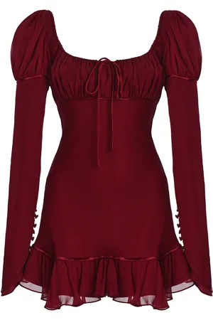 Mirror Palais Fair Verona Silk-Chiffon Micro Dress - - S - Moda Operandi