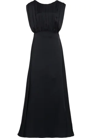 Jil Sander Ruched Satin Maxi Dress - - DE 30 - Moda Operandi