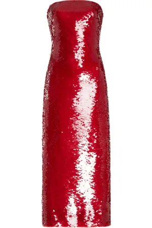 MONIQUE LHUILLIER Strapless Sequined Crepe Maxi Dress - - US 0 - Moda Operandi