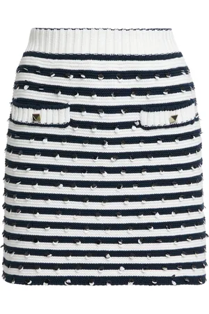 VALENTINO GARAVANI Embellished Cotton Mini Skirt - - S - Moda Operandi