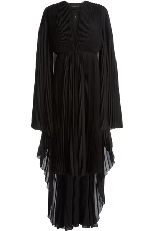 Balenciaga Pleated Tech-Crepe Dress - - FR 36 - Moda Operandi