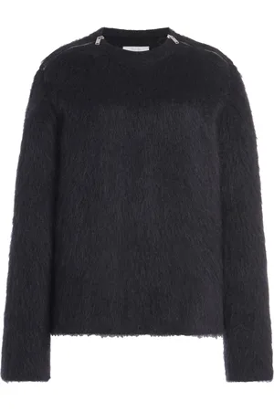 Jil Sander Brushed Wool-Blend Crewneck Sweater - - 34 - Moda Operandi