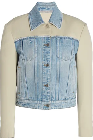 Stella McCartney Paneled Denim and Twill Jacket - - XS - Moda Operandi