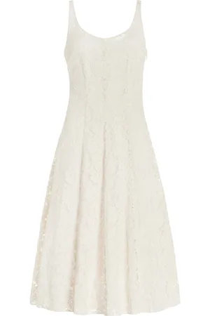 Prada Lace Midi Dress - - IT 40 - Moda Operandi