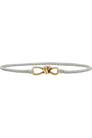 Bottega Veneta Andiamo Intreccio Leather Belt - - M - Moda Operandi