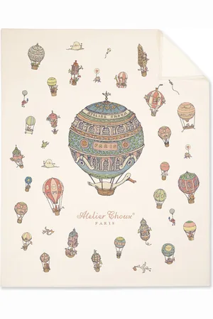 Atelier Choux Hot Air Balloons Cashmere-Wool Blanket - Moda Operandi