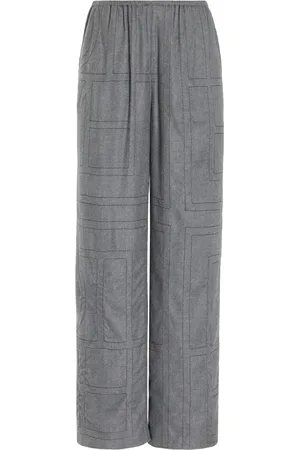 Totême Monogram Flannel PJ Bottoms - - EU 34 - Moda Operandi