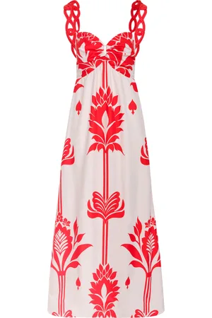 Andres Otalora Pyaar Printed Cotton Poplin Maxi Dress - - US 0 - Moda Operandi