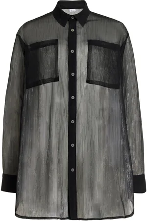Jade Swim Mika Gauze Button-Down Shirt - - S/M - Moda Operandi