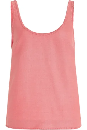 GABRIELA HEARST Muriel Top-Stitched Silk-Wool Top - - IT 36 - Moda Operandi