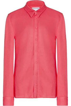 Bottega Veneta Collared Jersey Sable Shirt - - IT 40 - Moda Operandi