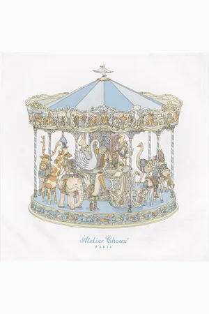 Atelier Choux Carousel Organic-Cotton Swaddle - Moda Operandi