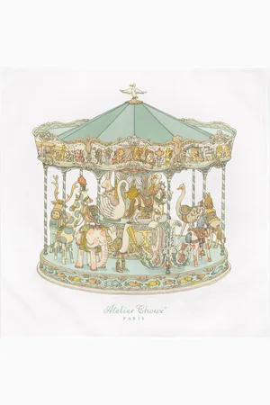 Atelier Choux Carousel Organic-Cotton Swaddle - Moda Operandi