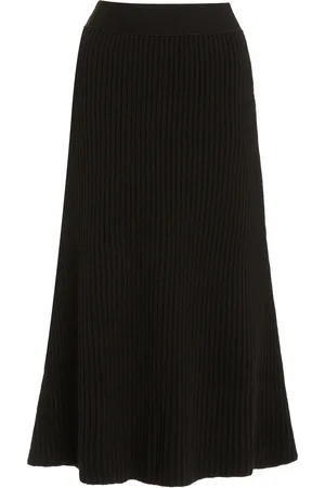 Bottega Veneta Ribbed-Knit Wool Midi Skirt - - S - Moda Operandi