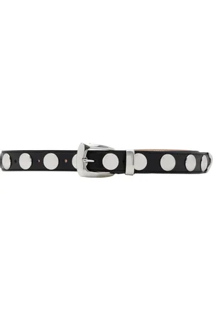 Khaite Benny Studded Leather Belt - - 70 cm - Moda Operandi