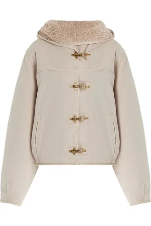Isabel Marant Biane Sherpa-Lined Denim Jacket - - FR 38 - Moda Operandi