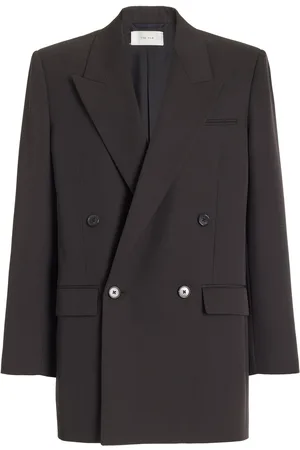 The Row Myriam Double-Breasted Wool Blazer - - US 6 - Moda Operandi