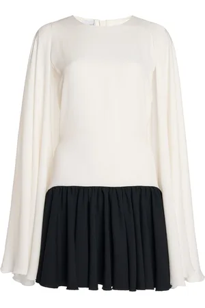 Giambattista Valli Two-Tone Crepe Mini Dress - Black/white - IT 38 - Moda Operandi