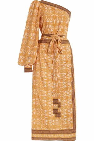 Andres Otalora Exclusive Abril Asymmetric Pareo Midi Dress - - US 2 - Moda Operandi