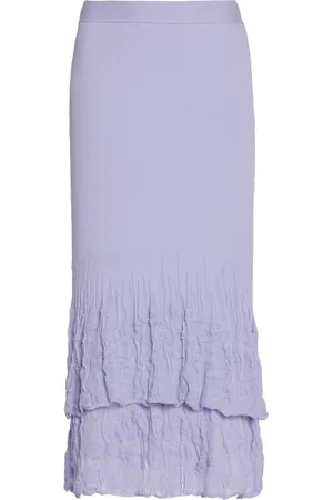 Bottega Veneta 2-in-1 Flower-Knit Cotton Skirt - - M - Moda Operandi