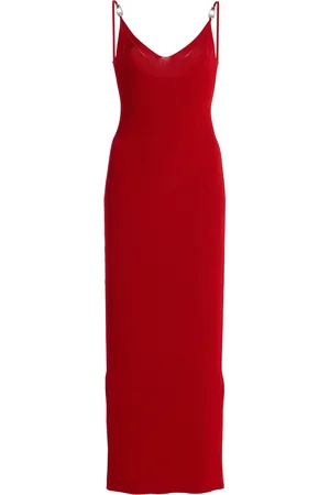 VERSACE Ribbed-Knit Midi Dress - - IT 38 - Moda Operandi