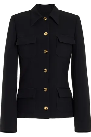 BRANDON MAXWELL The Gage Tailored Wool-Silk Crepe Jacket - - US 2 - Moda Operandi