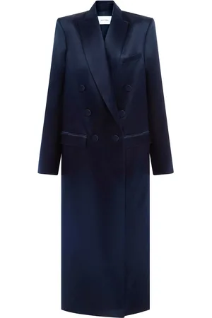 ALEX PERRY Oversized Duchess Satin Coat - - S - Moda Operandi