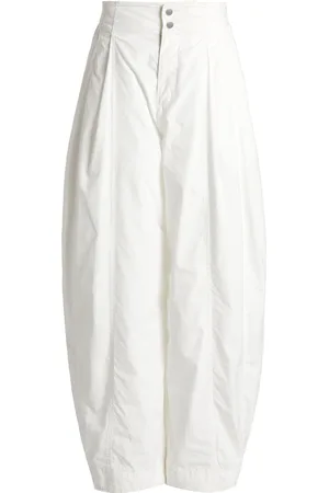 Bottega Veneta Pleated Cotton Tapered Trousers - - IT 36 - Moda Operandi