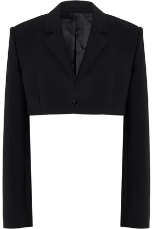 Nensi Dojaka Cropped Wool-Blend Blazer - - XS - Moda Operandi