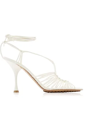 Bottega Veneta Dot Lace-Up Leather Sandals - - IT 36 - Moda Operandi