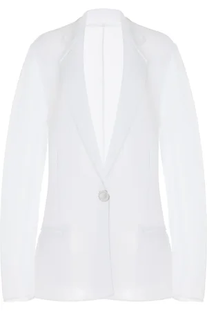 BRANDON MAXWELL The Pearl Double Breasted Jacket - - L - Moda Operandi