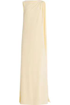 MONIQUE LHUILLIER Backless Draped Silk Caftan Gown - - US 6 - Moda Operandi