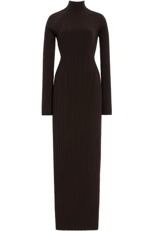 High Alice Ribbed-Knit Maxi Dress - - L - Moda Operandi