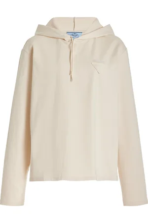 Prada Hooded Cotton Sweatshirt - - S - Moda Operandi