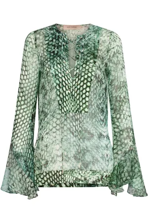 Silvia Tcherassi Thea Printed Silk Blouse - - M - Moda Operandi