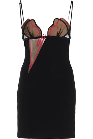 Nensi Dojaka Heartbeat Cutout Jersey Mini Dress - - XS - Moda Operandi