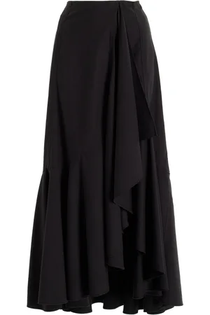 ULLA JOHNSON Sabina Cotton-Blend Midi Skirt - - US 8 - Moda Operandi