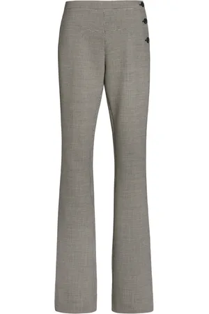 Courrèges Oblique Houndstooth Flared Pants - - FR 34 - Moda Operandi