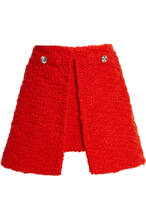Giambattista Valli Split-Front Bouclé Mini Skirt - - IT 42 - Moda Operandi
