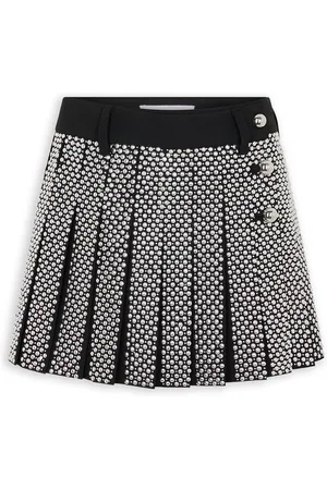 Paco rabanne Patterned Wool Mini Skirt - - FR 38 - Moda Operandi