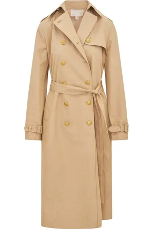 LOVESHACKFANCY Thiel Cotton-Blend Trench Coat - - US 0 - Moda Operandi