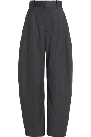 Bottega Veneta Wool Chevron Wide-Leg Pants - - IT 38 - Moda Operandi