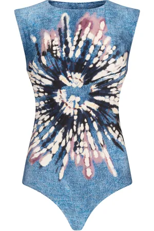 Silvia Tcherassi Bela Stonewashed Knit Backless Bodysuit - - M - Moda Operandi