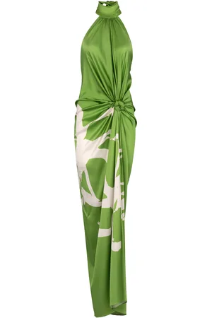 Silvia Tcherassi Olatz Knot-Detailed Maxi Dress - - L - Moda Operandi