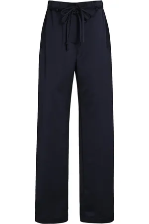 Proenza Schouler Magnus Satin Wide-Leg Pants - - US 2 - Moda Operandi