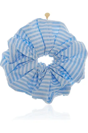 LELET NY Amy Oversized Cotton-Seersucker Scrunchie - - OS - Moda Operandi