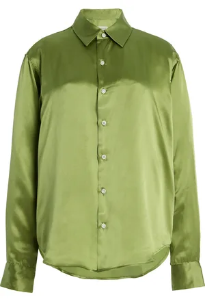Comme Si La Classica Silk-Charmeuse Shirt - - XS - Moda Operandi