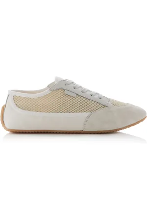 The Row Bonnie Suede-Trimmed Canvas Sneakers - - IT 36 - Moda Operandi