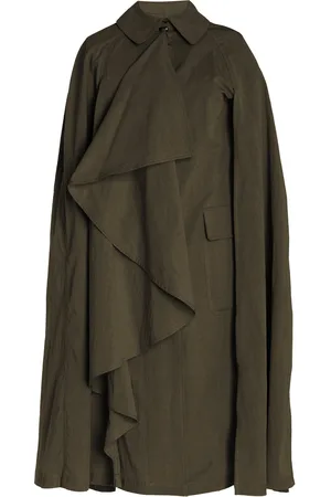 ULLA JOHNSON Cecille Cotton-Blend Cape Coat - - S - Moda Operandi