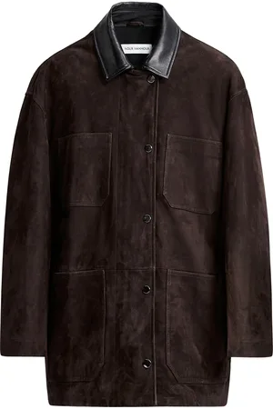 Nour Hammour Barn Lambskin Leather Jacket - - FR 38 - Moda Operandi
